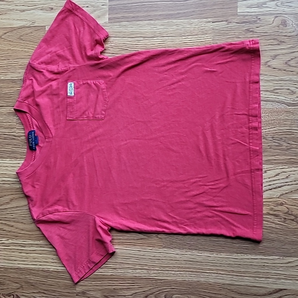 Polo by Ralph Lauren youth pocket tee red sz M Medium EUC